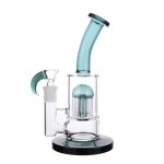 DHC Bent Neck Color Tree Perc Bong - 8 in.