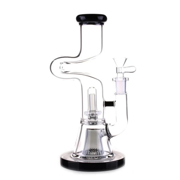 DHC Zig Zag Dual Perc Bong - 9.2 in.