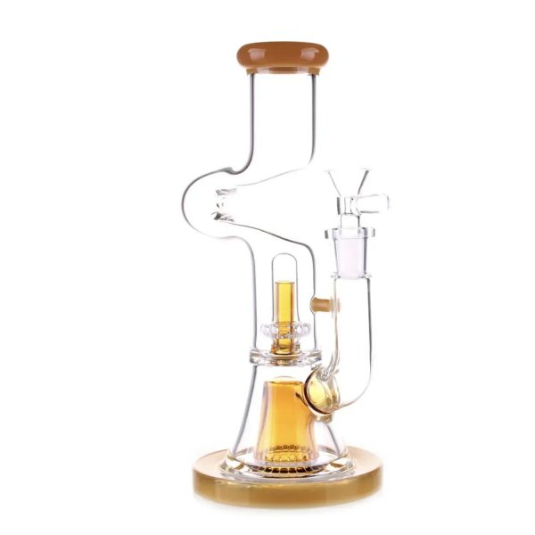 DHC Zig Zag Dual Perc Bong - 9.2 in.