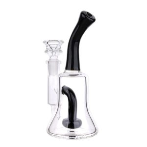 DHC Color Bent Neck & Perc Bell Bong - 6.8 in.