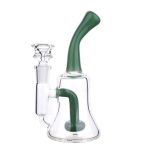 DHC Color Bent Neck & Perc Bell Bong - 6.8 in.