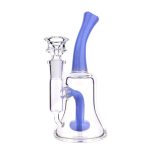 DHC Color Bent Neck & Perc Bell Bong - 6.8 in.