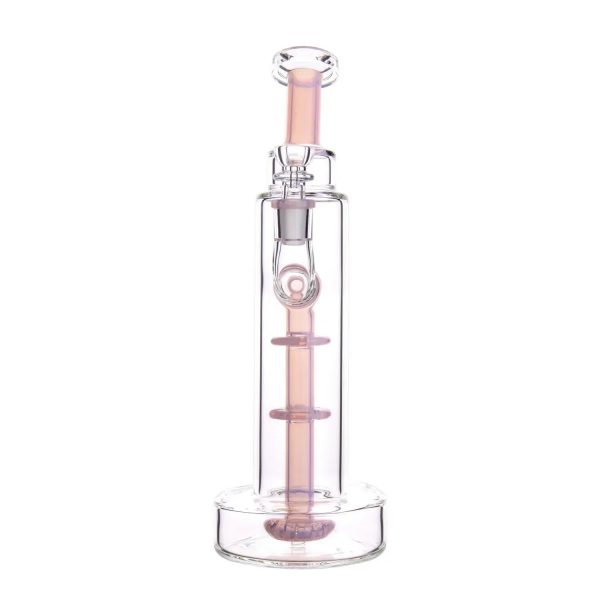 DHC Bent Neck with Perc Tall Bubbler Bong - 11 in.