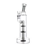 DHC Bent Neck with Perc Tall Bubbler Bong - 11 in.