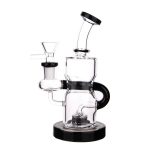 DHC Bent Neck Recycler with Perc Bong - 6.5 in.