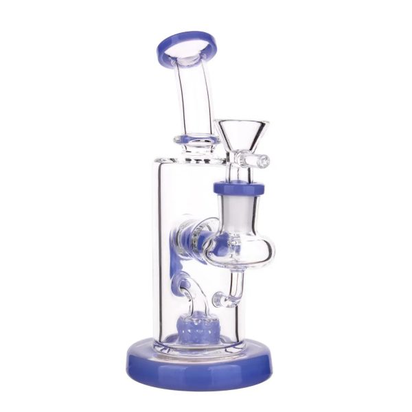 DHC Bent Neck Recycler with Perc Bong - 6.5 in.