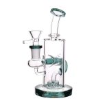 DHC Bent Neck Recycler with Perc Bong - 6.5 in.