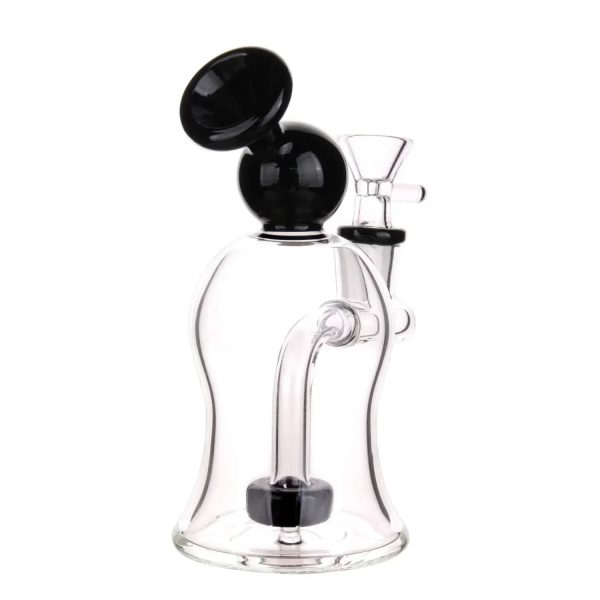 DHC Bubble Bent Neck with Showerhead Bubbler Bong - 6 in.