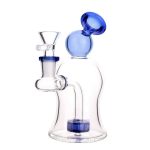 DHC Bubble Bent Neck with Showerhead Bubbler Bong - 6 in.