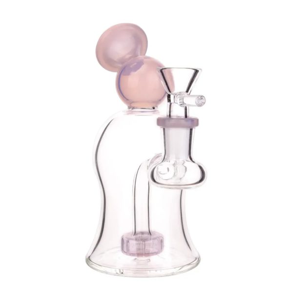 DHC Bubble Bent Neck with Showerhead Bubbler Bong - 6 in.