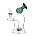 DHC Bubble Bent Neck with Showerhead Bubbler Bong - 6 in.