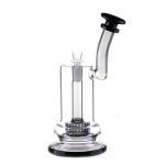 DHC Bent Neck Matrix Perc Bubbler Bong - 9 in.
