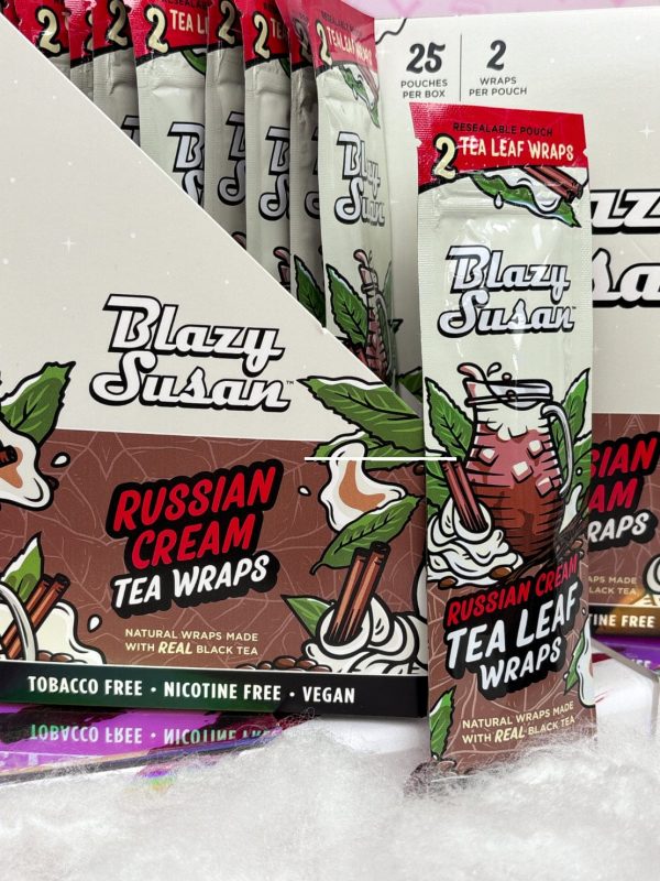 Blazy Susan Russian Cream Tea Leaf Wraps - Display Box
