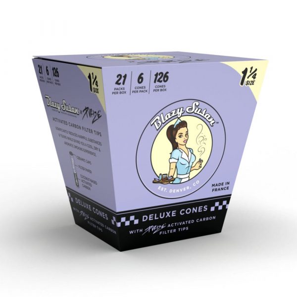 Blazy Susan Pre Rolled Cones with Purize Filters - Display Box