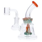 DHC Mini Water Pipe with Reversal Glass Showerhead Perc - 5in