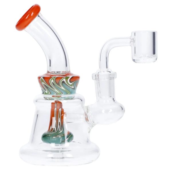 DHC Mini Water Pipe with Reversal Glass Showerhead Perc - 5in