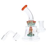 DHC Mini Water Pipe with Reversal Glass Showerhead Perc - 5in
