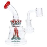 DHC Mini Water Pipe with Reversal Glass Showerhead Perc - 5in