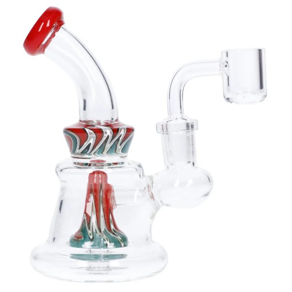 DHC Mini Water Pipe with Reversal Glass Showerhead Perc - 5in