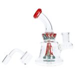 DHC Mini Water Pipe with Reversal Glass Showerhead Perc - 5in