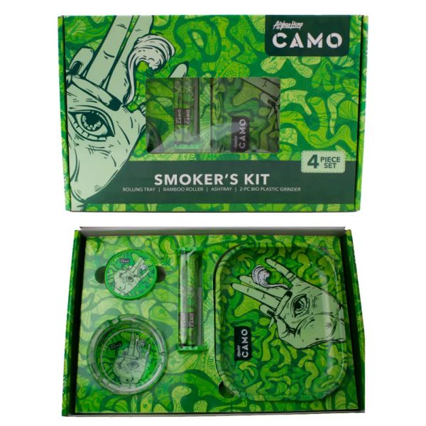 Afghan Hemp Camo Smokers Kit for Premium Hemp Products