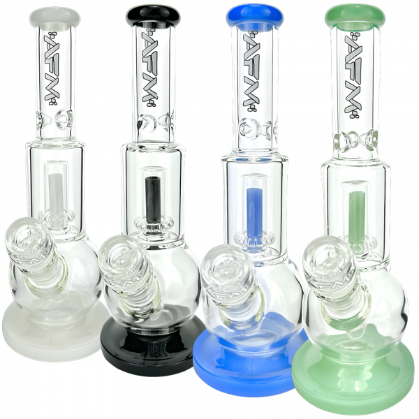 AFM Glass Bubble Bottom Clear Beaker Bong