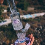 AFM Glass Reversal Tree Perc Glass Mini Beaker Bong
