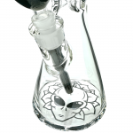 AFM Glass Chubbi Beaker Clear Colored Lip Beaker Bong Bundle