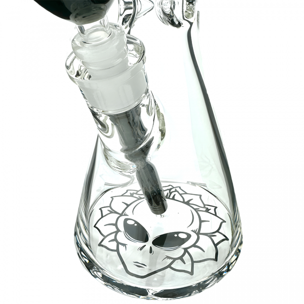AFM Glass Chubbi Beaker Clear Colored Lip Beaker Bong Bundle
