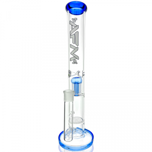 AFM Glass Ripper Single Arm Perc Glass Straight Tube Bong