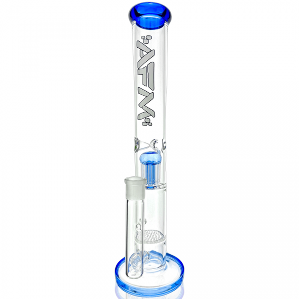 AFM Glass Ripper Single Arm Perc Glass Straight Tube Bong