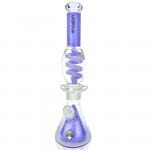 AFM Glass UFO Pyramid Glass Freezable Coil Beaker Bong