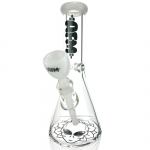 AFM Glass Chubbi Beaker Clear Colored Lip Beaker Bong Bundle