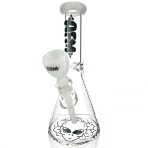 AFM Glass Chubbi Beaker Clear Colored Lip Beaker Bong Bundle