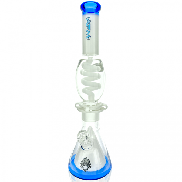AFM Glass UFO Pyramid Glass Freezable Coil Beaker Bong