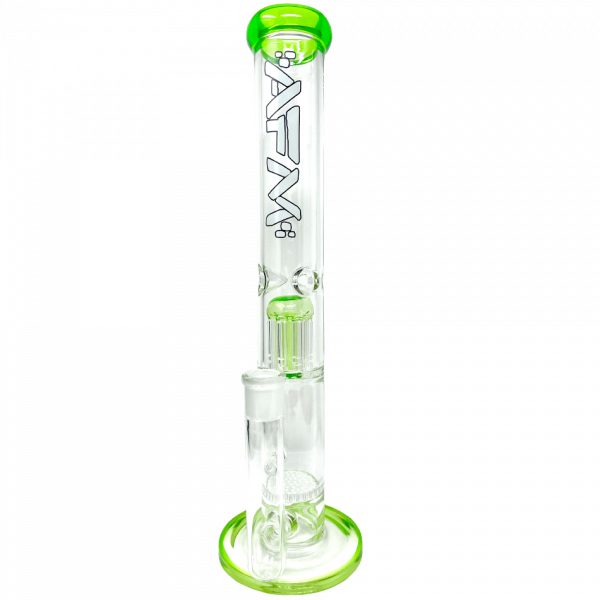 AFM Glass Ripper Single Arm Perc Glass Straight Tube Bong