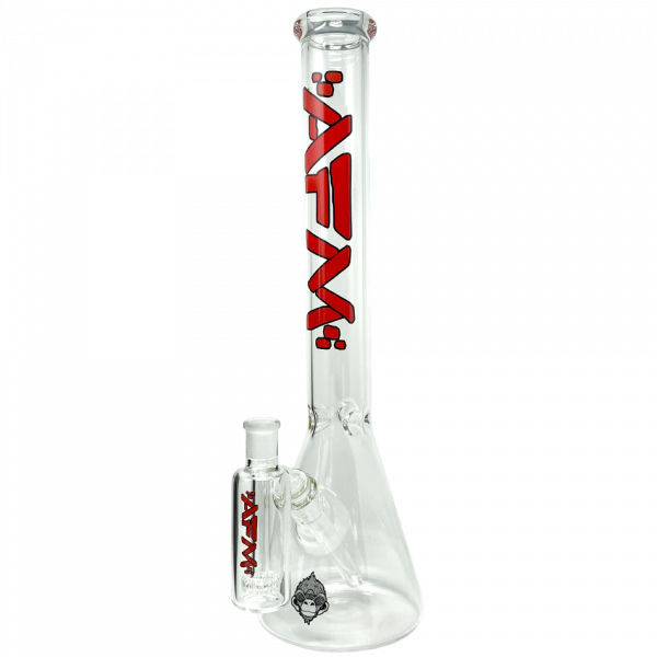 18" AFM Clear Beaker Bong and Ash Catcher Set