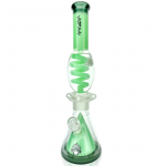 AFM Glass UFO Pyramid Glass Freezable Coil Beaker Bong