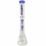 18" AFM Hitter Double Arm Perc 5mm Glass Beaker Bong