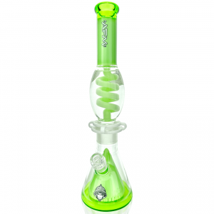AFM Glass UFO Pyramid Glass Freezable Coil Beaker Bong