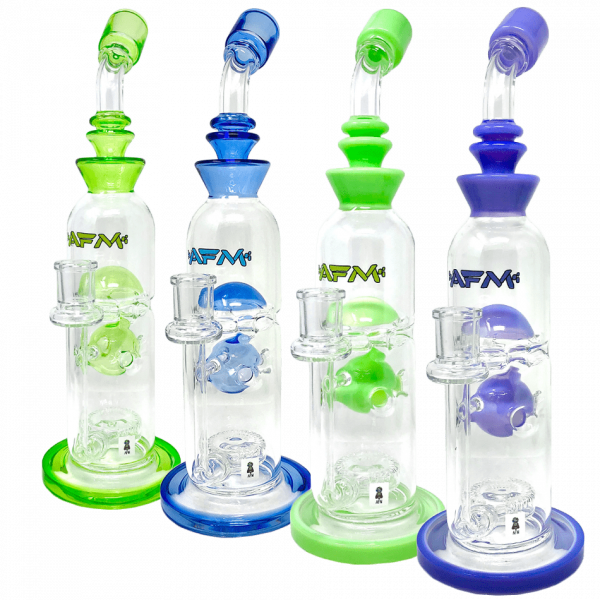 AFM Glass Big Swiss Perc Straight Bong