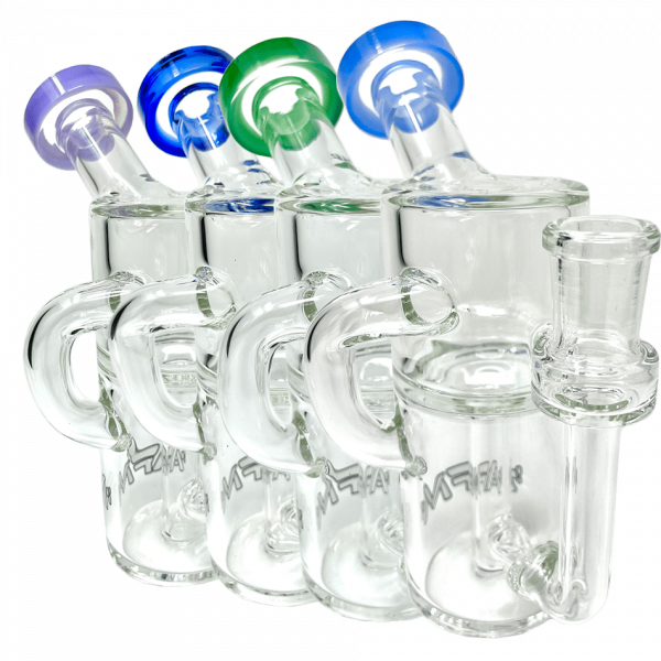 5.5" Power Can Clear Glass Recycler Mini Dab Rig