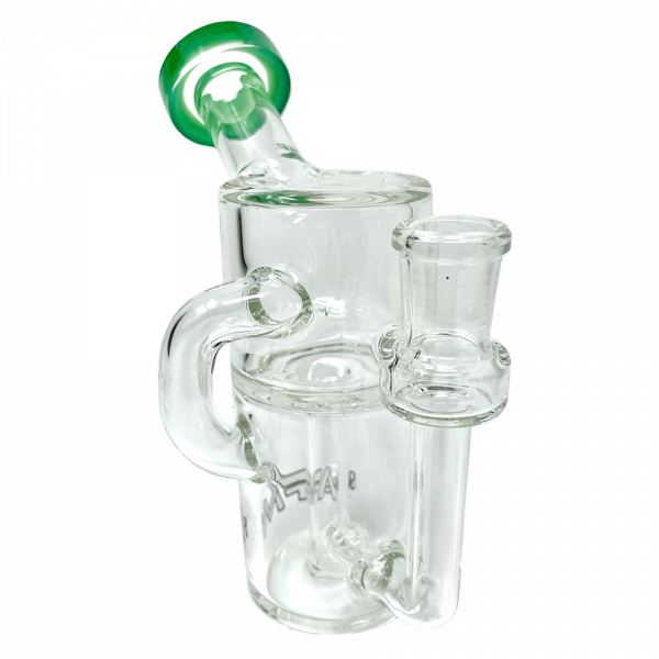 5.5" Power Can Clear Glass Recycler Mini Dab Rig