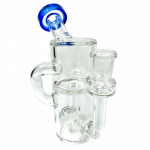 5.5" Power Can Clear Glass Recycler Mini Dab Rig