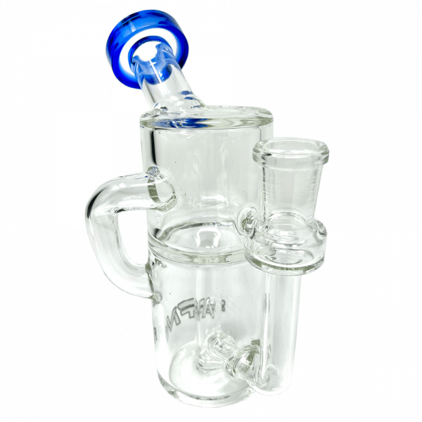 5.5" Power Can Clear Glass Recycler Mini Dab Rig