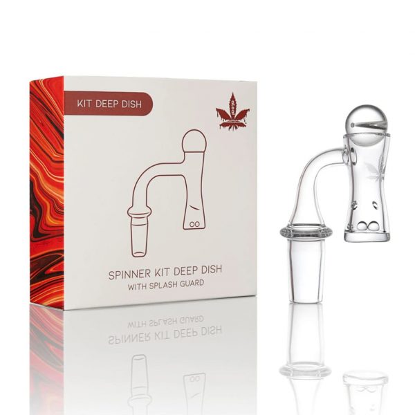 Aleaf Deep Quartz Banger Set With Carb Cap & Terp Pearls - Kit