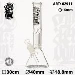 Amsterdam Glass Water Pipe with Dome Perc