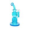 Neon Beaker with Showerhead Percolator and Thick Base Bong