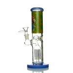 Aztec Straight Tube Water Pipe with Tree Percolator - Inch
