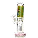 Aztec Straight Tube Water Pipe with Tree Percolator - Inch